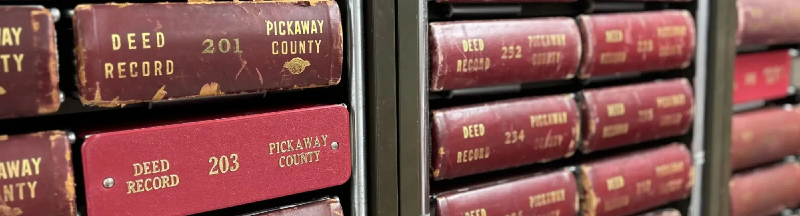 Historic Pickaway County mortgage record books